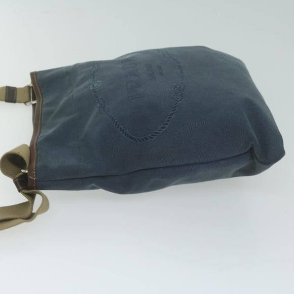 PRADA Shoulder Bag Canvas Navy Auth ep3115 - Picture 4 of 16